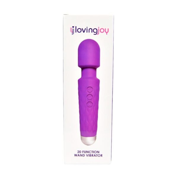 Loving Joy 20 Function Wand Vibrator Purple - Image 5