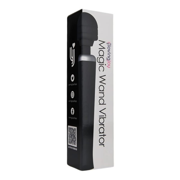 Loving Joy Rechargeable Magic Wand Vibrator Black - Image 6