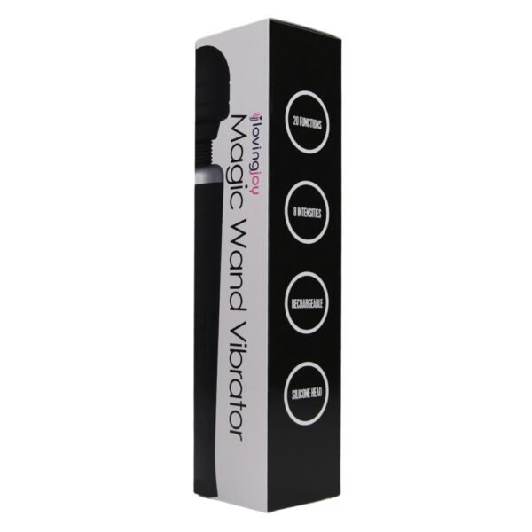 Loving Joy Rechargeable Magic Wand Vibrator Black - Image 7