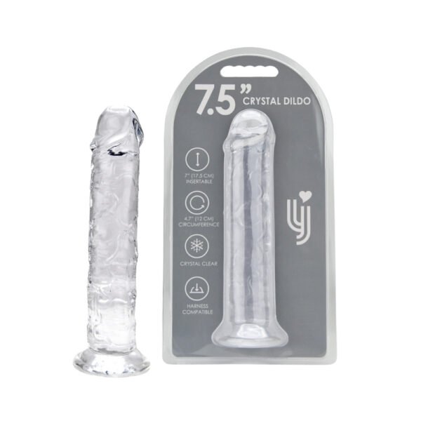 Loving Joy 7.5 Inch Suction Cup Dildo Clear - Image 6